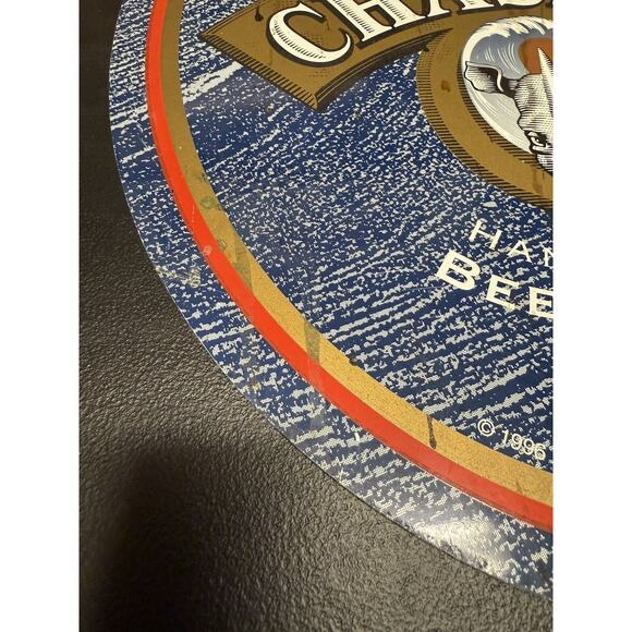 Rhino Chasers Handcrafted Beer & Ales 1996 Tin Beer Sign Vintage Beer Sign - Picture 3 of 10